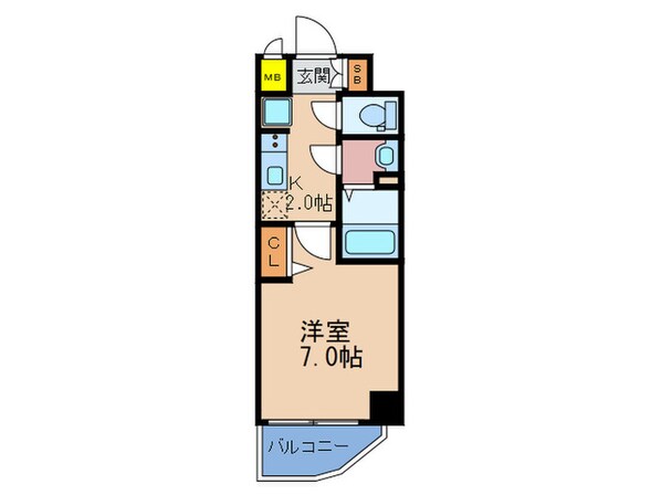プレサンス梅田Ⅱ(604)の物件間取画像